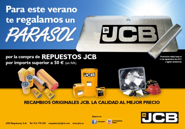 JCB promo parasol emailing