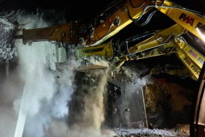 Stuttgart bridge demolition 1