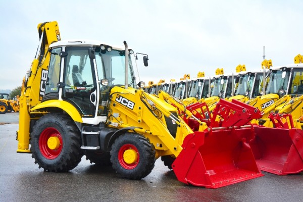 Ready to roll._._.JCB's limited edition backhoe loaders come off the production line at the World HQ