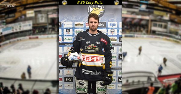 noticias-maquinaria-Fassi-logo-defender-Cory-Pritz-player-Pustertal-Val-Pusteria-Hockey-Club