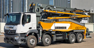 noticias-maquinaria-Liebherr -camión-bomba -hormigón-M5 XXT