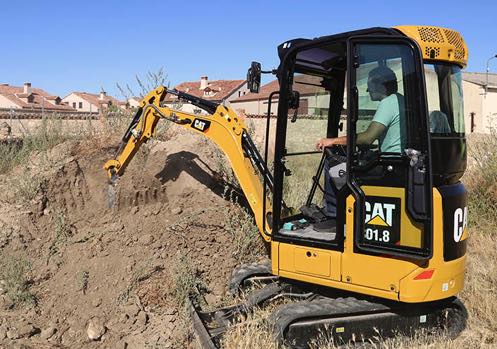 noticias-maquinaria-microexcavadora Cat-españa