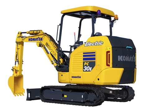 noticias-maquinaria-Komatsu -miniexcavadora-electrica