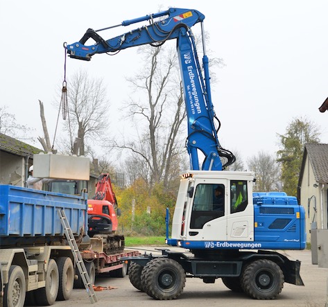 noticias-maquinaria- excavadora de ruedas Hyundai