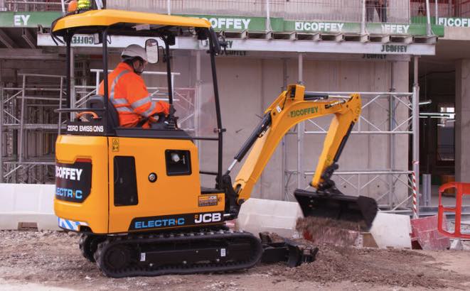 noticias-maquinaria-miniexcavadoras eléctricas JCB
