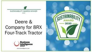 noticias maquinaria john Deere 8RX sostenibilidad