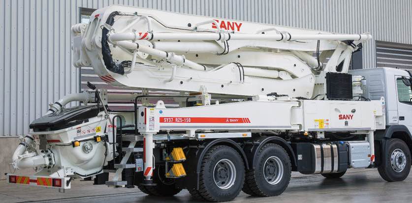 noticias maquinaria Bombas de hormigón montadas en camión Sany