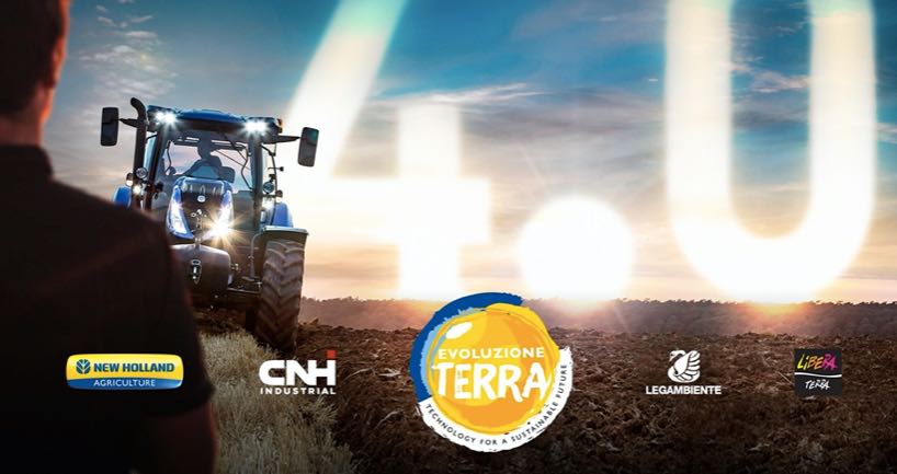 noticias maquinaria CNH Industrial New Holland y Legambiente Evoluzione Terra