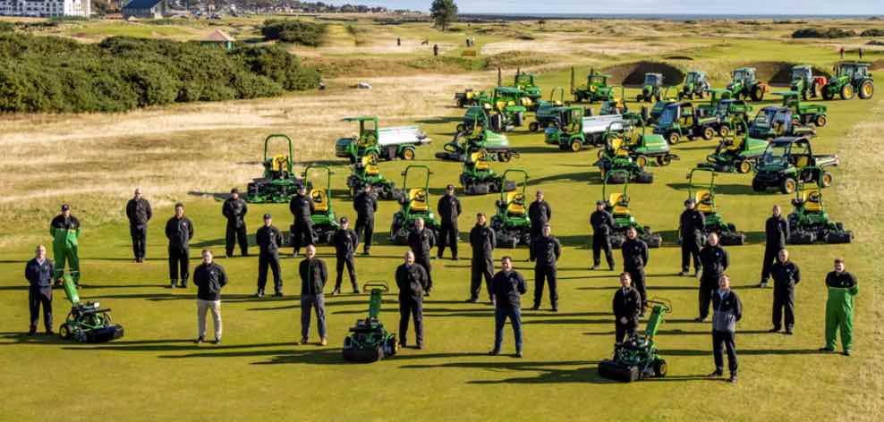 noticias maquinaria John Deere ,Carnoustie Golf Links, Rain Bird