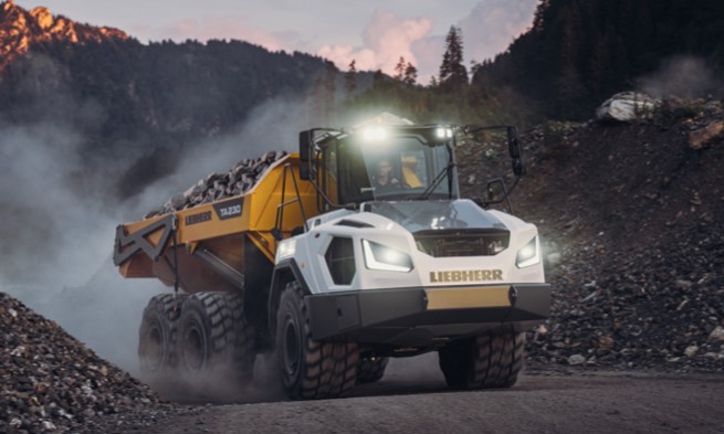 noticias maquinaria Liebherr dúmperes articulados