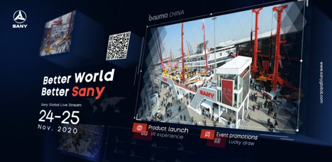 noticias maquinaria Sany bauma CHINA 2020