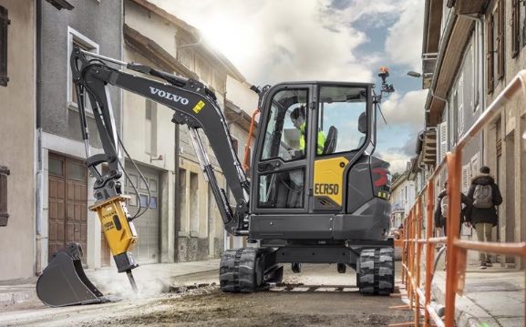 noticias maquinaria excavadora compacta ECR50 Volvo CE