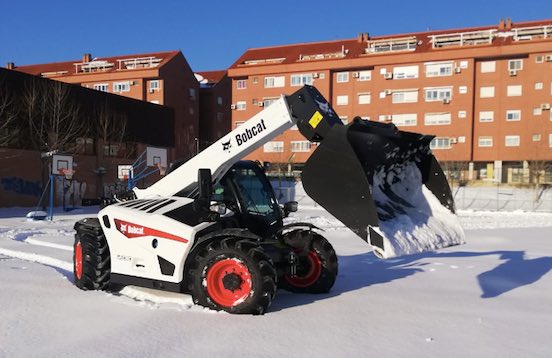 noticias maquinaria Bobcat nieve manipulador