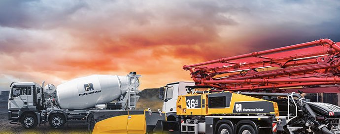 noticias maquinaria Putzmeister en Betontage y Global CemFuels 2021