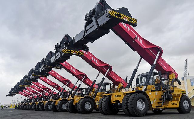 noticias maquinaria SANY reachsteacker