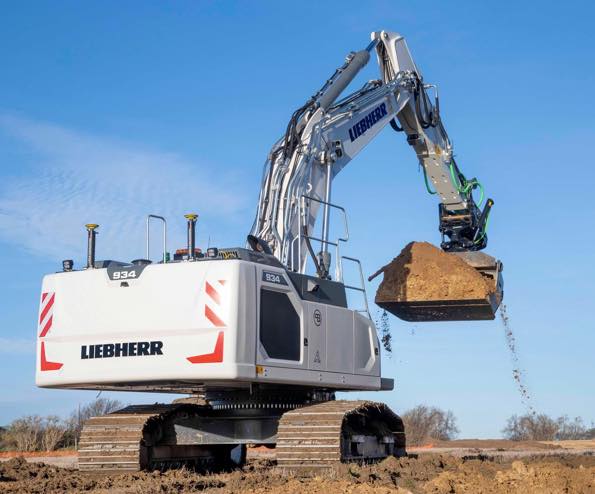 noticias maquinaria excavadora hidráulica Liebherr Leica Geosystems