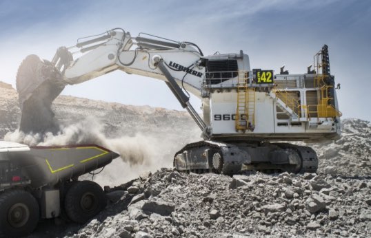 noticias maquinaria Liebherr R 9600 excavadroa hidráulica
