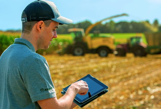 noticias maquinaria Agrirouter y krone