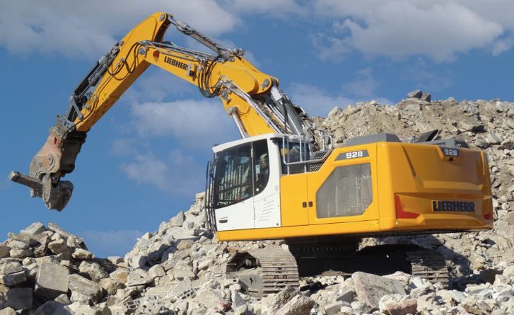 noticias maquinaria excavadora sobre cadenas de Liebherr R 928 G8