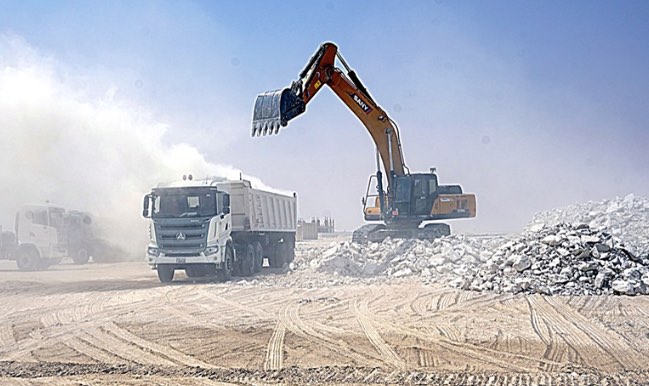 noticias maquinaria SANY South Muttrah New City en Kuwait