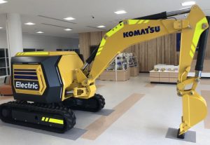 noticias maquinaria miniexcavadora eléctrica de Komatsu