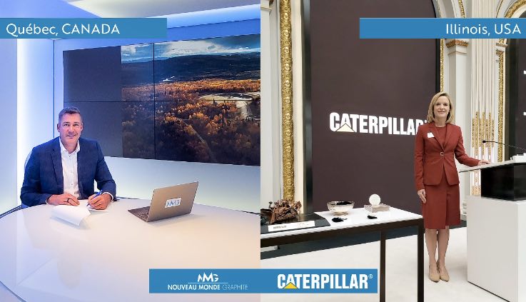 noticias maquinaria Nouveau Monde con Caterpillar