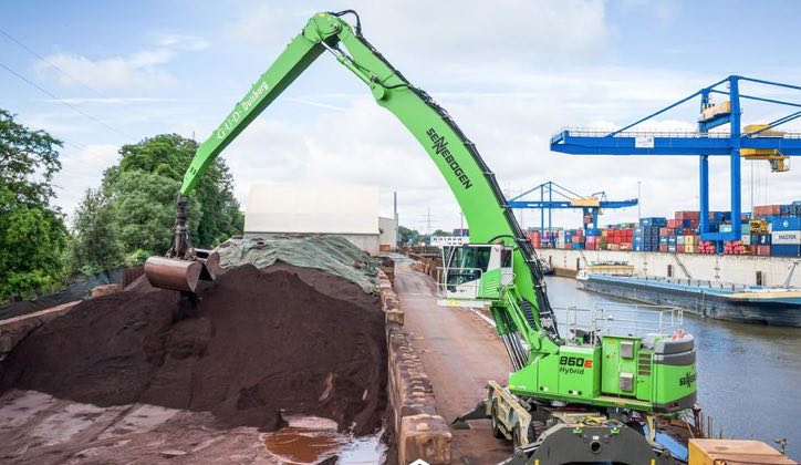 noticias maquinaria manipulador de materiales eléctrico Sennebogen 860 E HYBRID