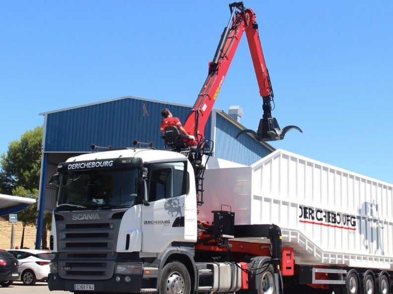noticias maquinaria Derichebourg grúas EPSILON Q170L de Palfinger