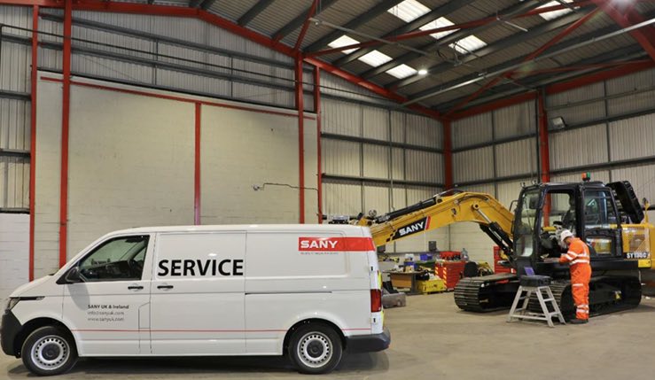 noticias maquinaria SANY Escocia
