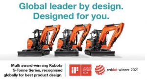 noticias maquinaria miniexcavadoras Kubota iF Design Award 2021