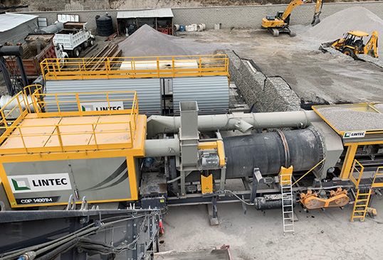noticias maquinaria planta mezcladora de asfalto Lintec