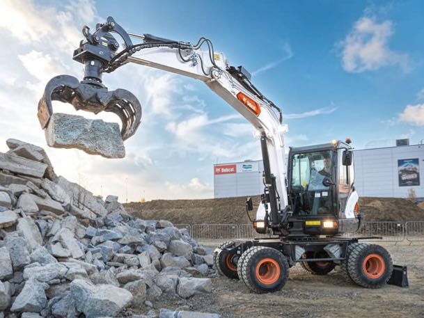 noticias maquinaria Bobcat excavadora de ruedas E57W
