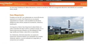 noticias maquinaria SOOS Maquinaria se digitaliza con easyAlquiler