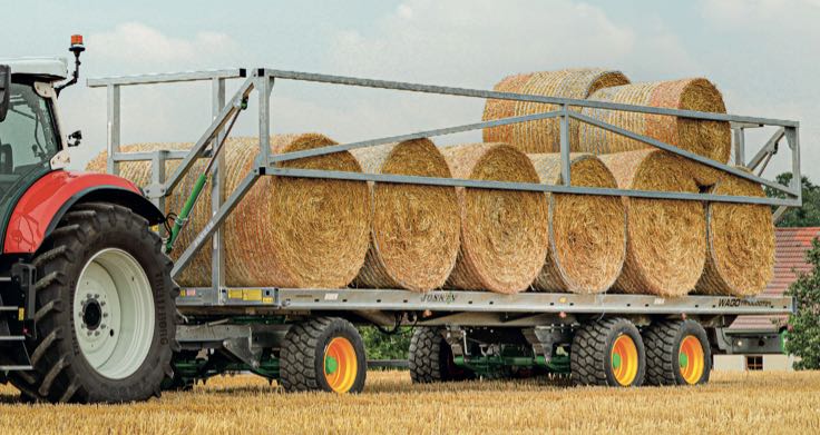 noticias maquinaria Joskin remolque plataforma cargador de forraje arrastrado Wago TR