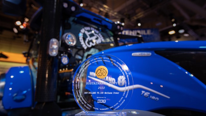 noticias maquinaria tractor de metano T6 de New Holland