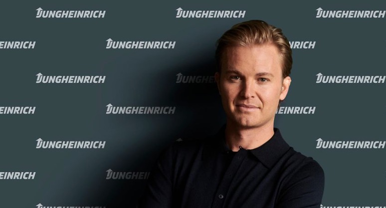 noticia maquinaria Nico Rosberg embajador de Jungheinrich