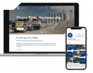 noticias maquinaria Magna Tyres web y eslogan