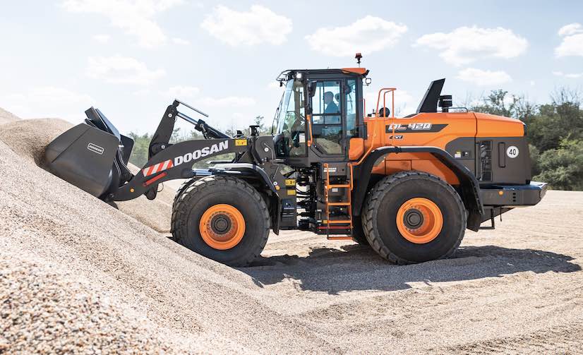 noticias maquinaria cargadoras doosan DL420CVT-7