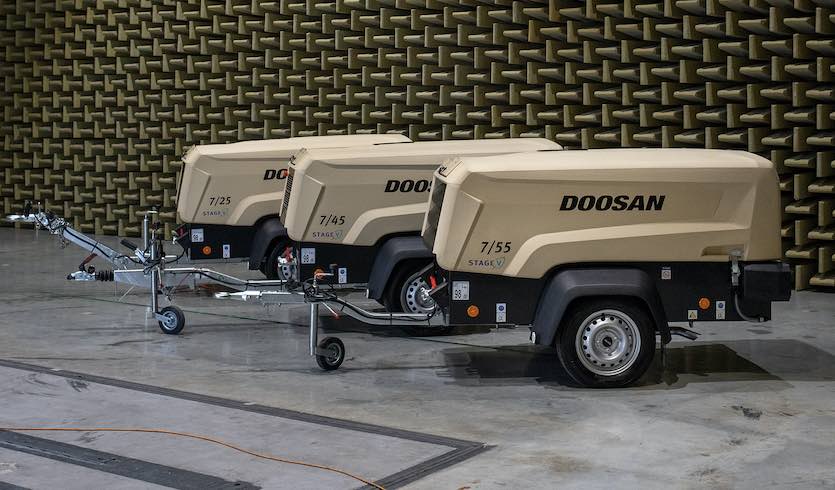 noticias maquinaria compresores pequeños Stage V de Doosan Portable Power