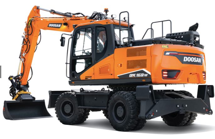 noticias maquinaria excavadoras de ruedas Doosan de la serie WEX-7