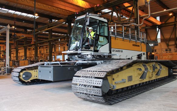 noticias maquinaria grua LR 1400 SX de Liebherr