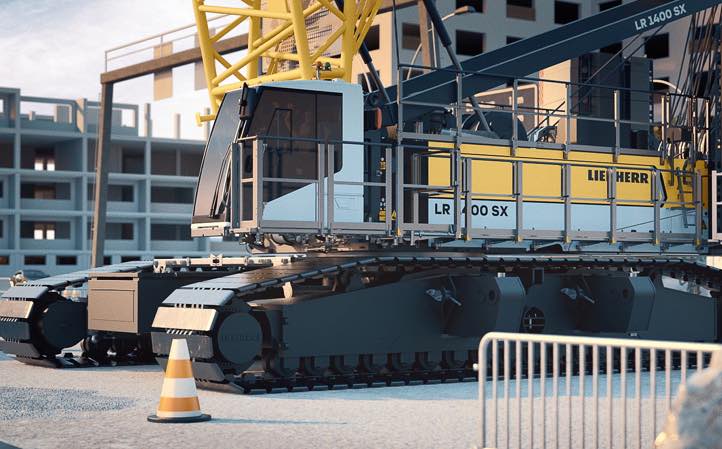 noticias maquinaria grúa de elevación de Liebherr_ LR 1400 SX