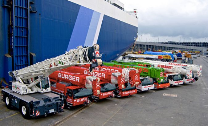 noticias maquinaria grúas móviles Liebherr destinadas a Chile