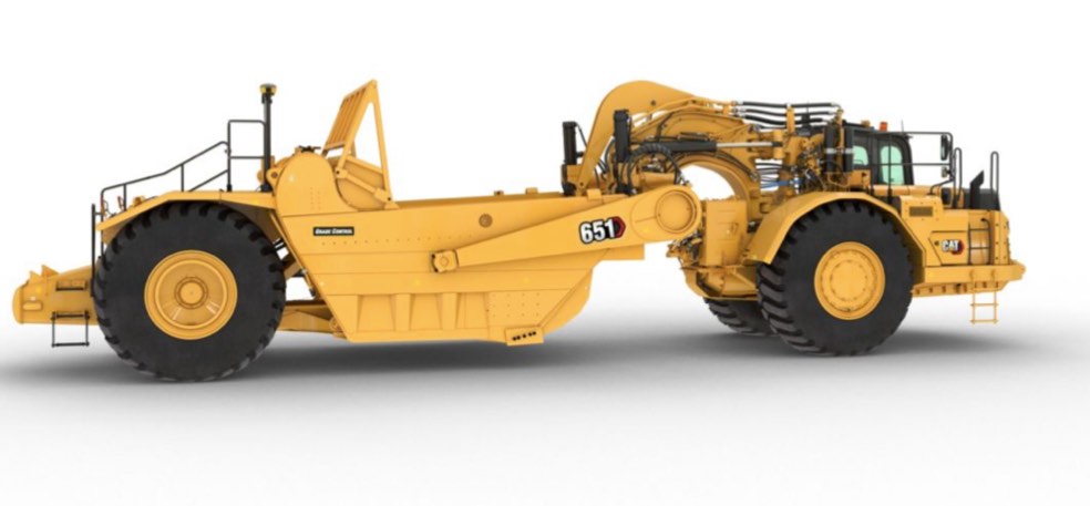 noticias maquinaria Caterpillar raspador de tractor de ruedas 651