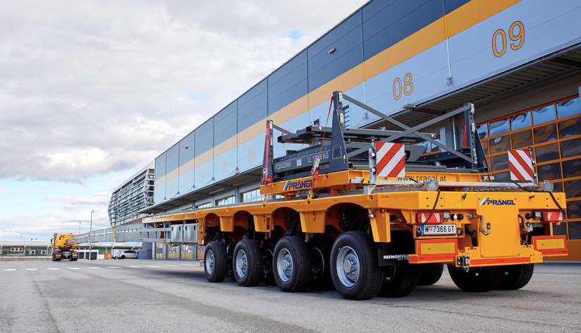 noticias maquinaria Faymonville transporte palas