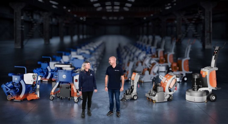 noticias maquinaria Husqvarna preparación de superficies Blastrac y Diamatic