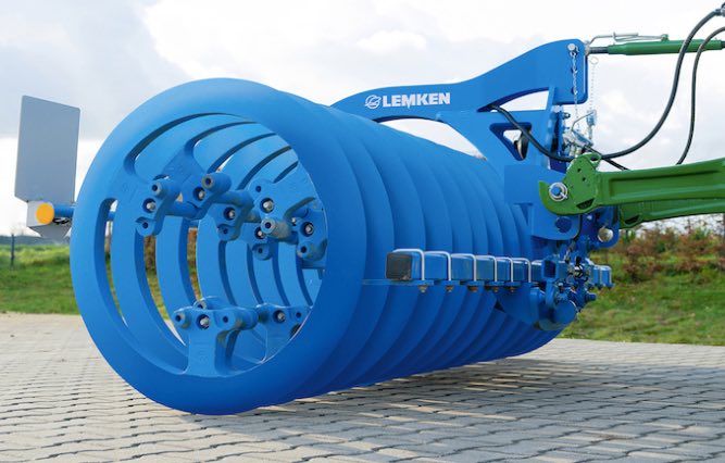 noticias maquinaria Lemken compactador delantero