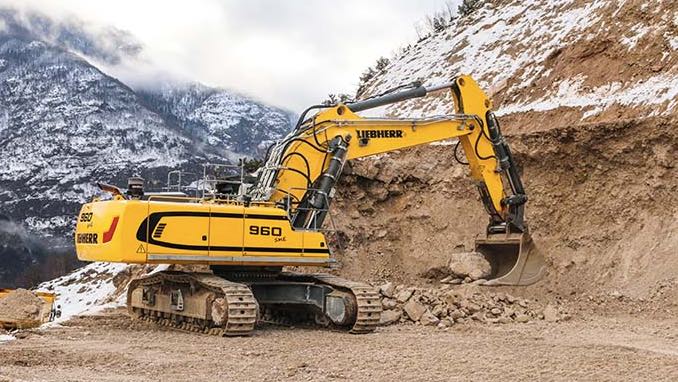 noticias maquinaria excavadora de cadenas R 960 SME de Liebherr