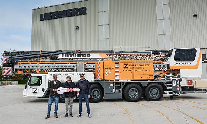 noticias maquinaria grúa MK 88-4.1 de Liebherr