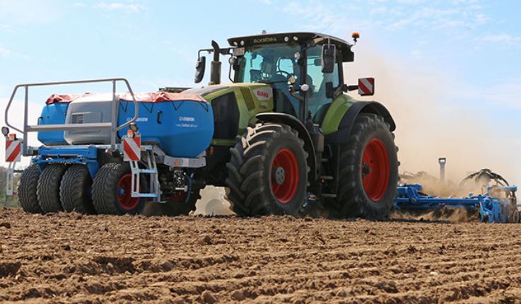 noticias maquinaria LEMKEN tolva frontal Solitair 23+ y la barra de siembra OptiDisc 25